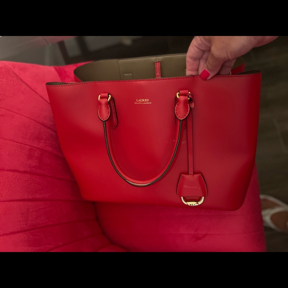 Ralph Lauren true red purse